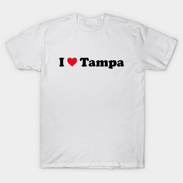 I Love Tampa T-Shirt by Novel_Designs